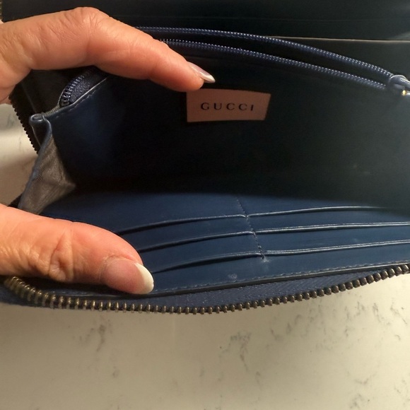 Gucci Women's Blue and Red Wallet - Picture 7 of 12